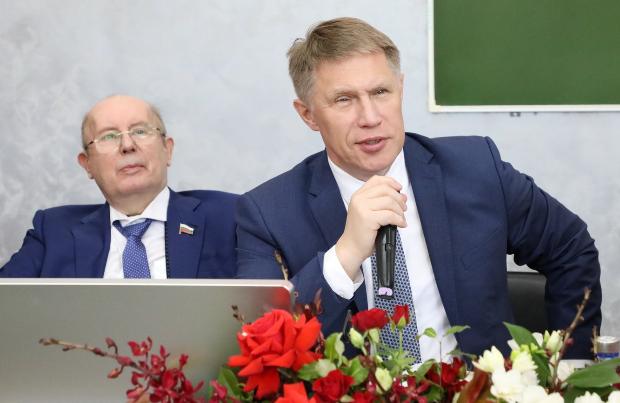 Фоторепортаж визита Министра здравоохранения РФ Михаила Альбертовича Мурашко в ВГМУ им. Н.Н. Бурденко