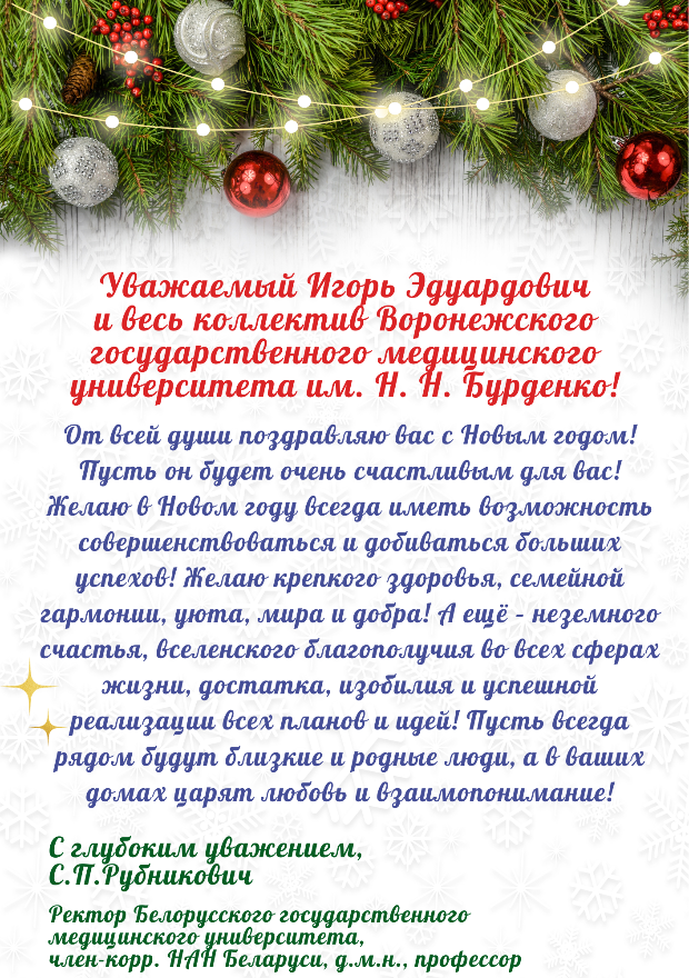 Новогоднее поздравление из Минска Новогоднее поздравление из Минска
